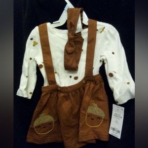 NEW!! (w/tags) CARTER'S 6 mo. old fall outfit w/headband
